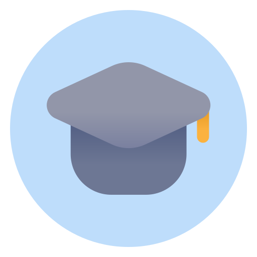 Graduation caps Generic Flat Gradient icon