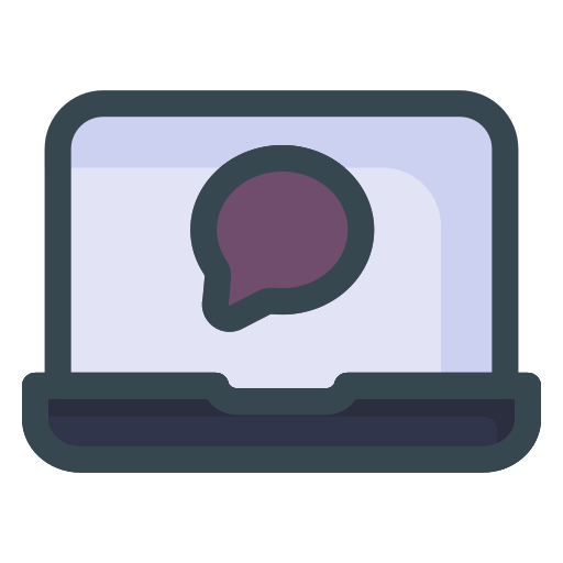 comunicación en línea Generic Outline Color icono