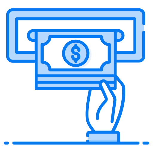 geldopname Generic Blue icoon