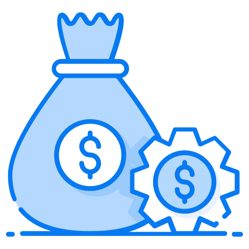 Money management Generic Blue icon