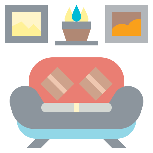 sala de estar Generic Flat icono