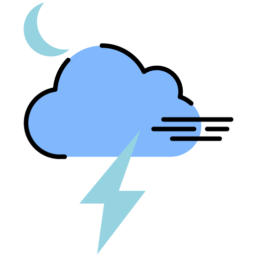Night wind Generic Outline Color icon