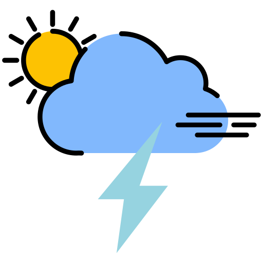 Thunder Generic Outline Color icon