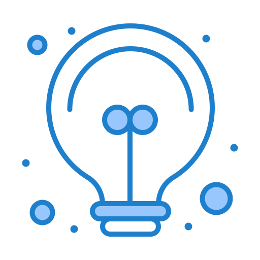 Idea bulb Generic Blue icon