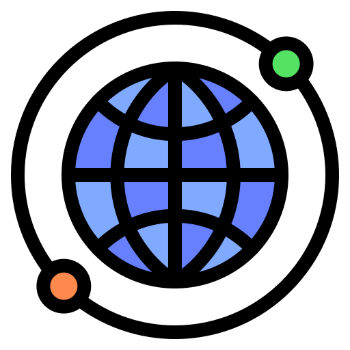 Światowy Generic Outline Color ikona