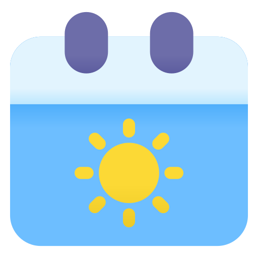 Spring calendar Generic Flat Gradient icon