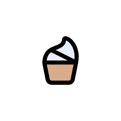 Muffin Vector Stall Lineal Color icon