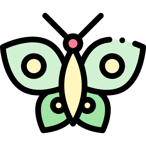 schmetterling Detailed Rounded Lineal color icon