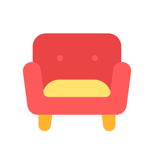 Armchair Good Ware Flat icon