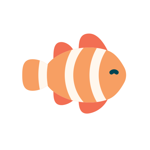 Clown fish Good Ware Flat icon