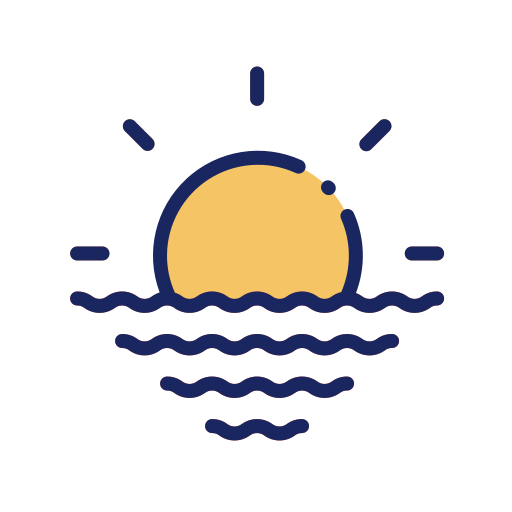 Sunset Good Ware Lineal Color icon