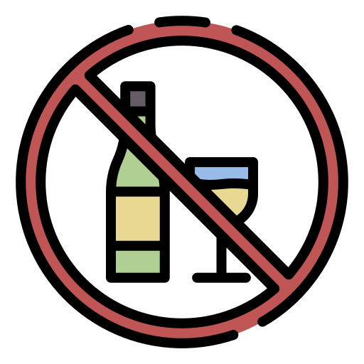 no alcohol Good Ware Lineal Color icono