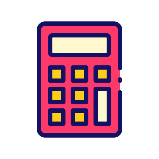rekenmachine Good Ware Lineal Color icoon