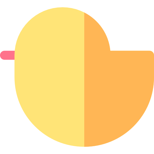Курица Basic Rounded Flat иконка