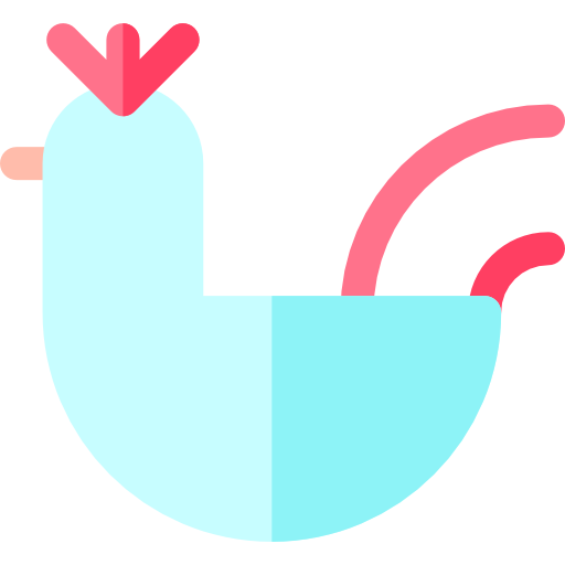 Курицы Basic Rounded Flat иконка