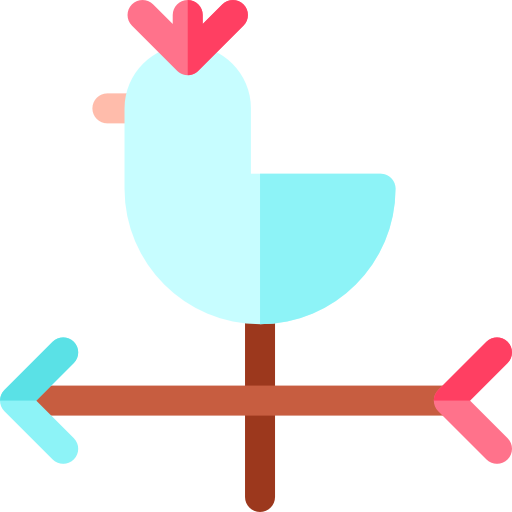 Weathercock Basic Rounded Flat icon