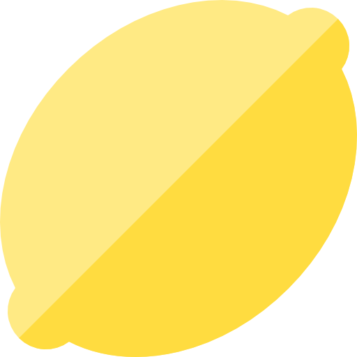 limão Basic Straight Flat Ícone