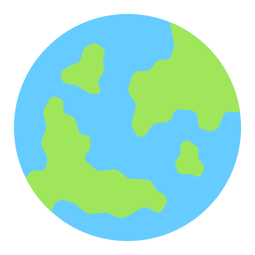 planeta ziemia Good Ware Flat ikona