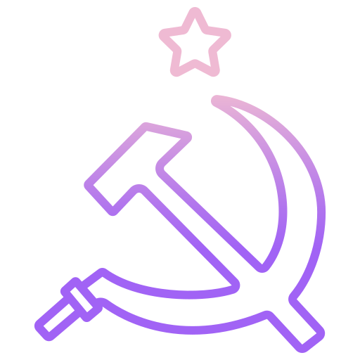 共産主義 Icongeek26 Outline Gradient icon