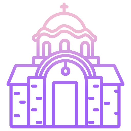 catedral ortodoxa de timisoara Icongeek26 Outline Gradient icono