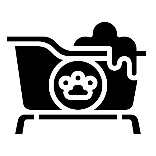 czyszczenie wanny Iconixar Glyph ikona