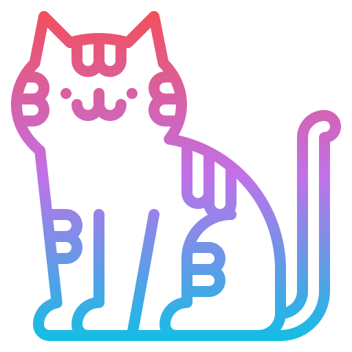 gato Iconixar Gradient icono