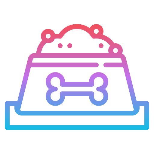 ciotola per cani Iconixar Gradient icona