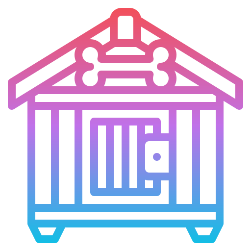 Dog house Iconixar Gradient icon