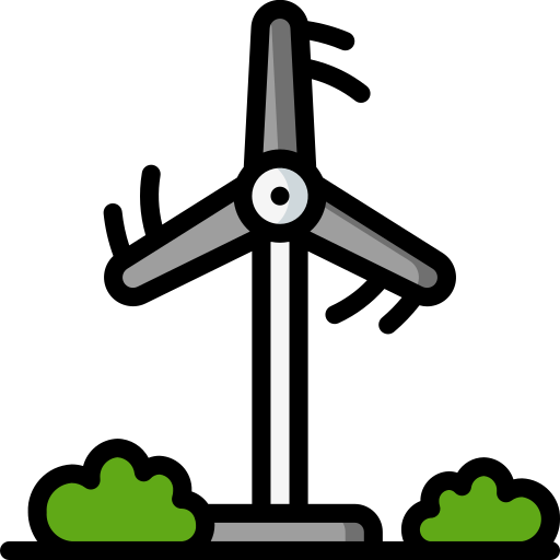 turbina eólica Basic Miscellany Lineal Color icono
