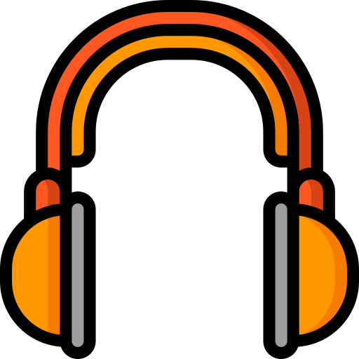 Headphones Basic Miscellany Lineal Color icon