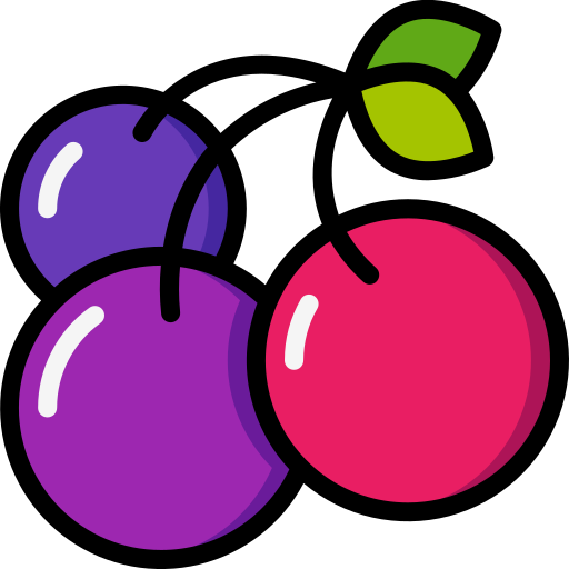 Cherries Basic Miscellany Lineal Color icon