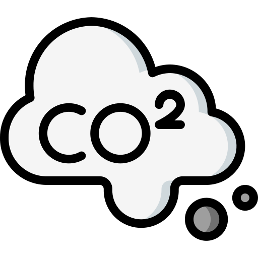Carbon dioxide Basic Miscellany Lineal Color icon
