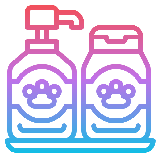 shampoo voor huisdieren Iconixar Gradient icoon
