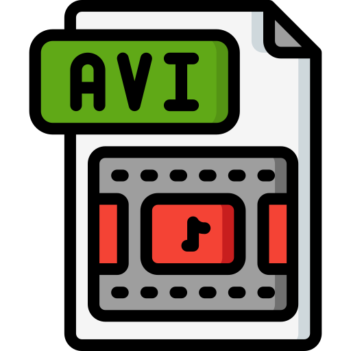 Avi file Basic Miscellany Lineal Color icon