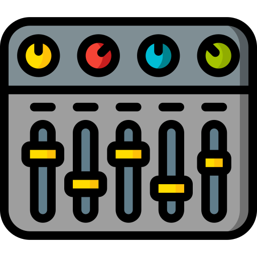 paski audio Basic Miscellany Lineal Color ikona