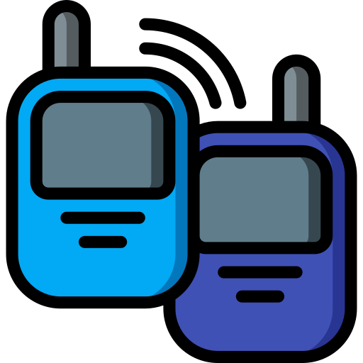 Walkie talkies Basic Miscellany Lineal Color icon