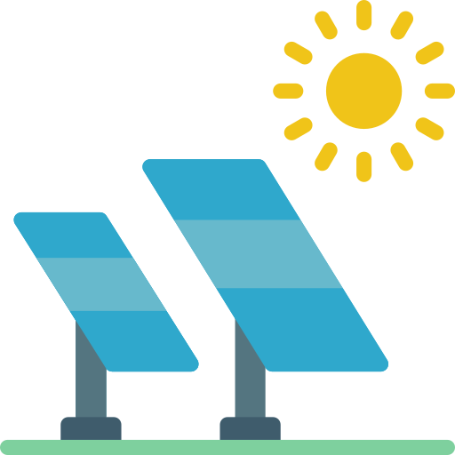 panel słoneczny Basic Miscellany Flat ikona