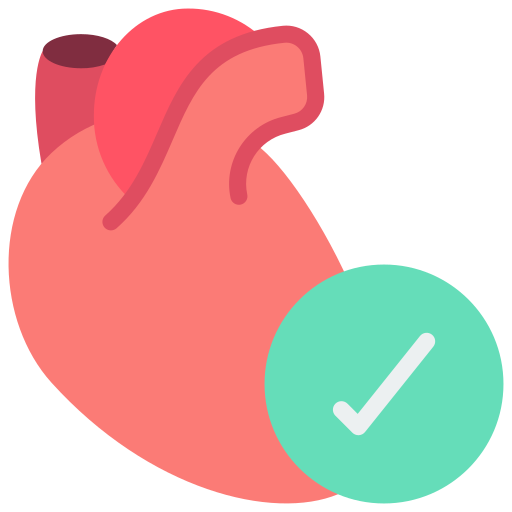 Healthy heart Basic Miscellany Flat icon