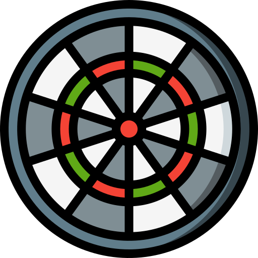 Dartboard Basic Miscellany Lineal Color icon