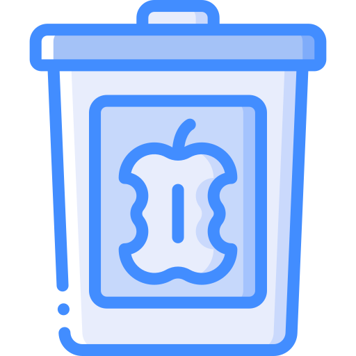 Food waste Basic Miscellany Blue icon