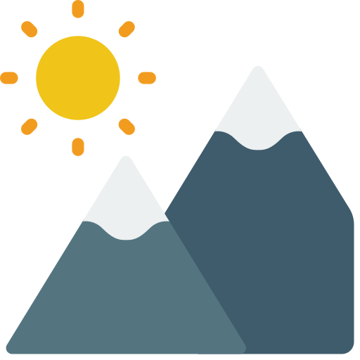 montañas Basic Miscellany Flat icono