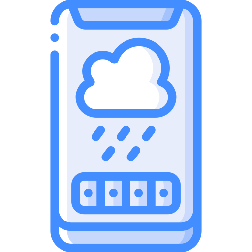 天気アプリ Basic Miscellany Blue icon