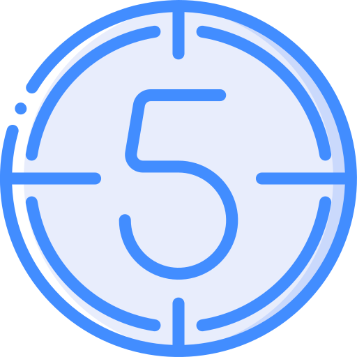 countdown Basic Miscellany Blue icon