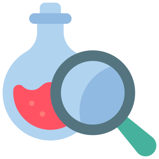 Chemical analysis Basic Miscellany Flat icon
