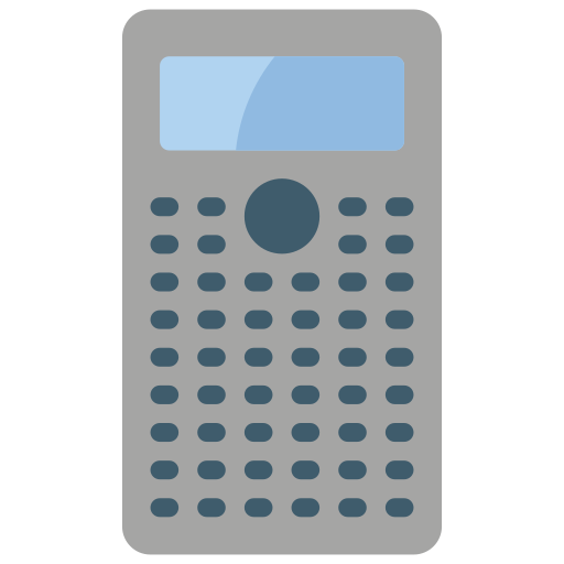 wetenschappelijke rekenmachine Basic Miscellany Flat icoon