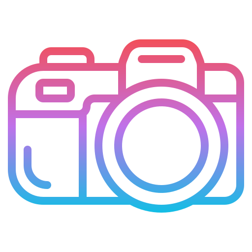 cámara fotográfica Iconixar Gradient icono