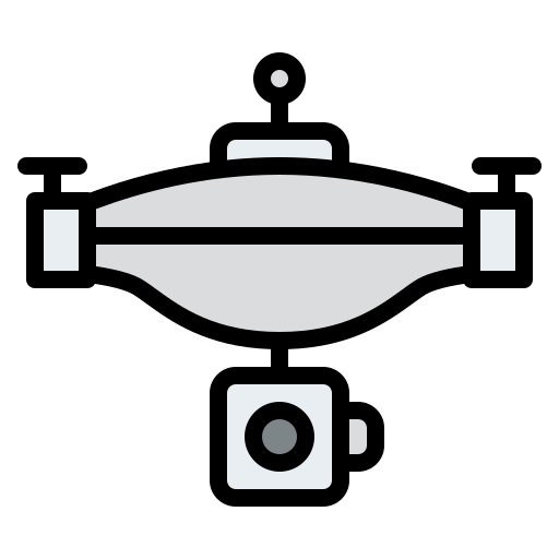 drone Iconixar Lineal Color icona
