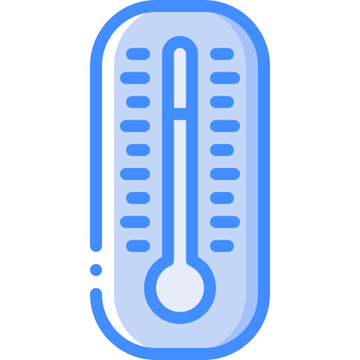 thermometer Basic Miscellany Blue icon