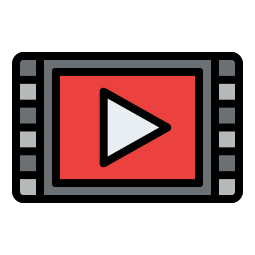 Video player Iconixar Lineal Color icon