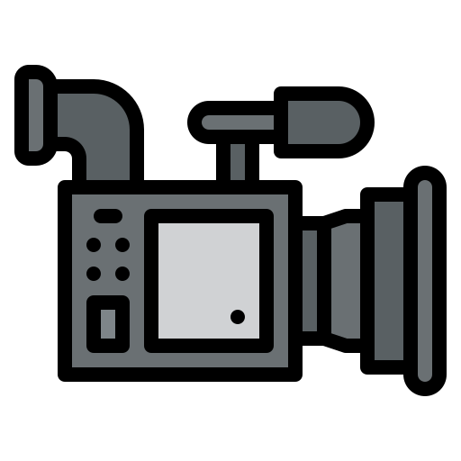 Video camera Iconixar Lineal Color icon